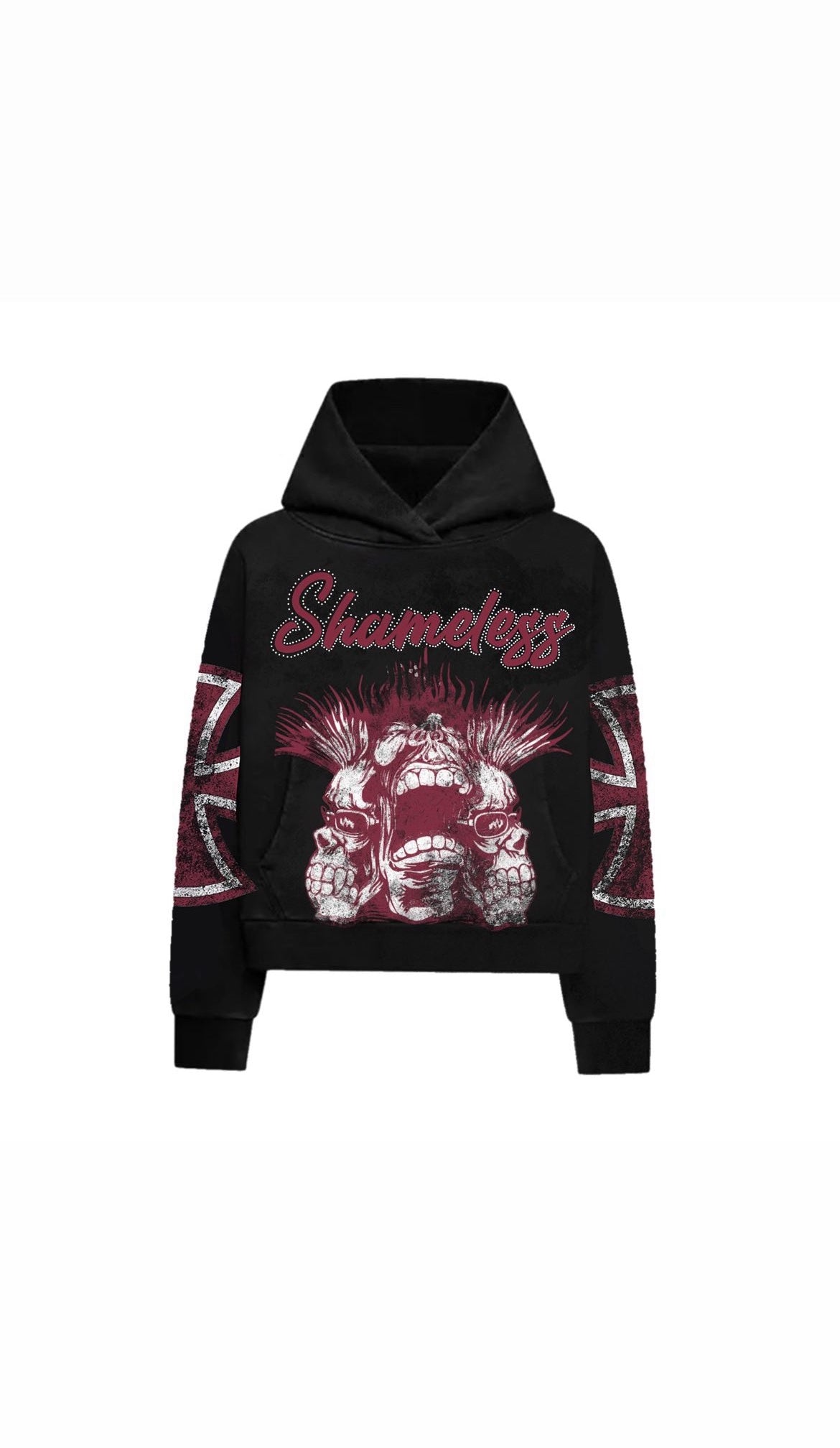 Red n Black Deadface Hoodie