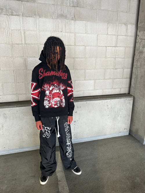 Red n Black Deadface Hoodie